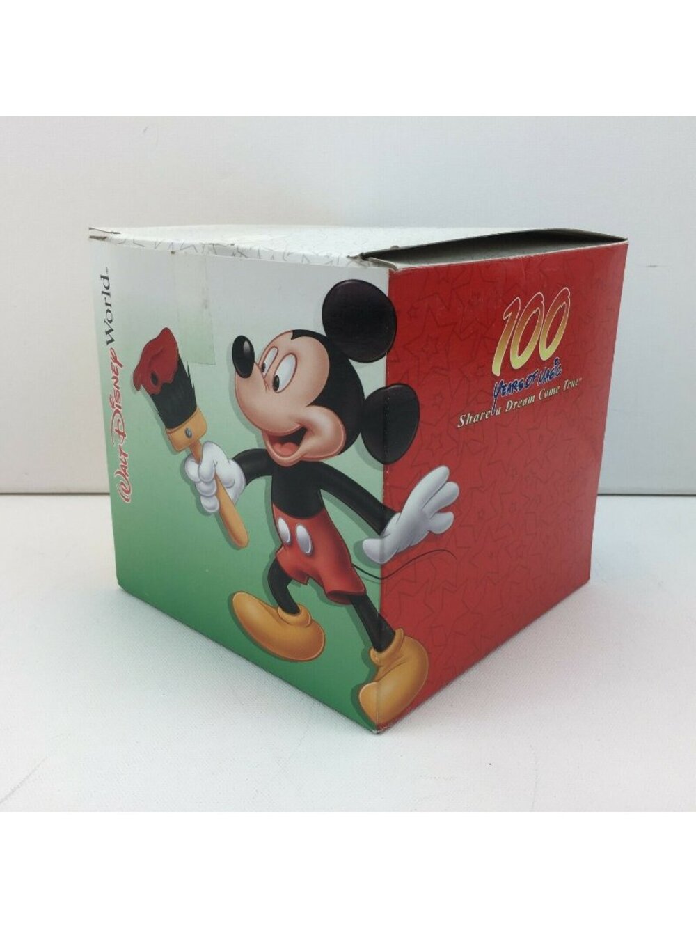 Walt Disney World Souvenir Box Gift Mickey Mouse 100 Years Red Green Yellow Blue